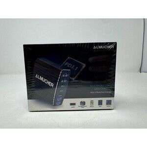 AlMucher Multiport USB C GAN Charger PD3.1/7 Port/ Fast Charger 210W - Black
